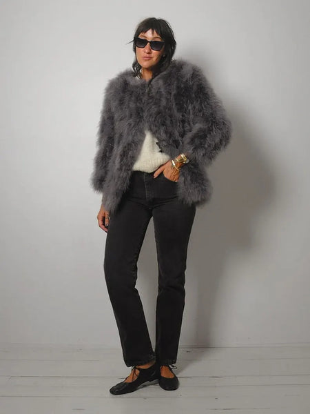 Marabou Feather Jacket