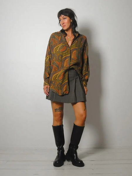 1990's Gap Paisley Print Blouse