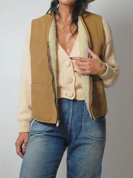 Carhartt Canvas Shearling Vest