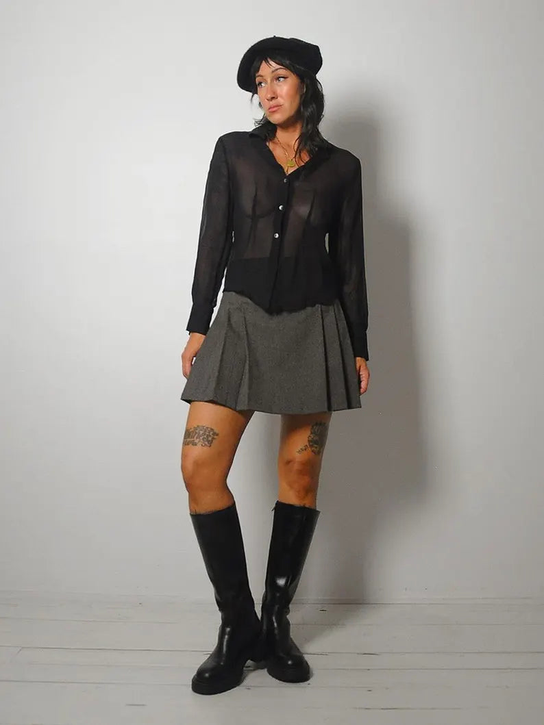 Sheer Silk Bob Mackie Blouse