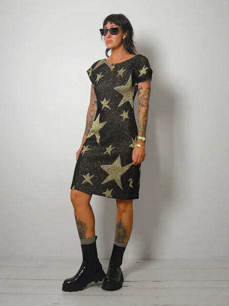 Star knit Sweater Dress