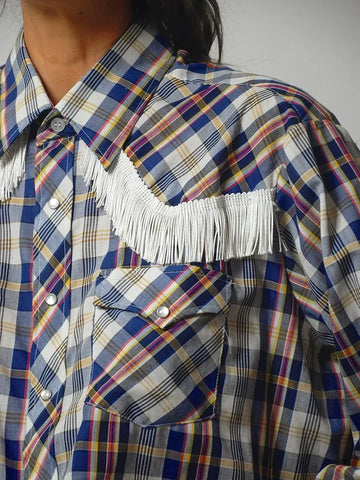 1970's Fringe Pearl Snap Shirt