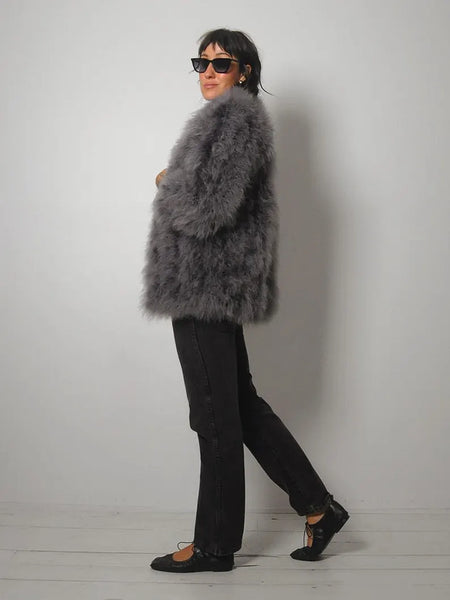 Marabou Feather Jacket