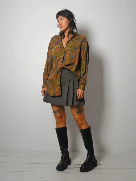 1990's Gap Paisley Print Blouse