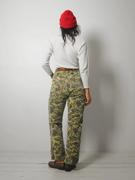 1980's Quilted Duck Hunt Camo Pants