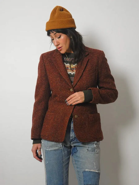 1970's Copper Wool Tweed Blazer