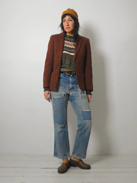 1970's Copper Wool Tweed Blazer