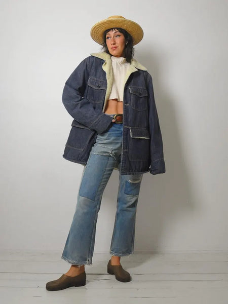 1970's Sherpa Lined Barn Coat