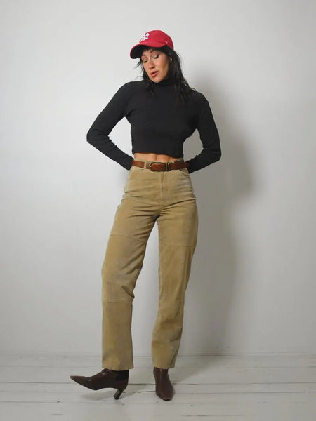 1990's Ralph Lauren Suede Pants