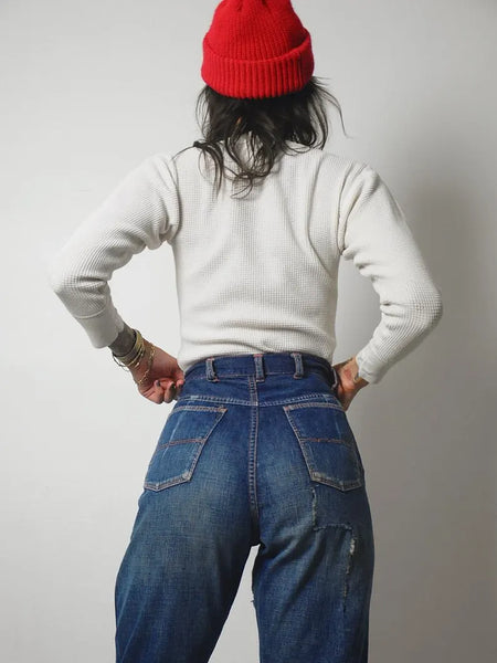 1950's Jeanie's Side Zip Jeans 25"