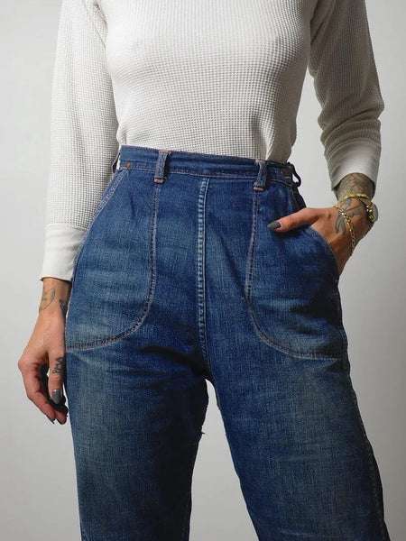 1950's Jeanie's Side Zip Jeans 25"