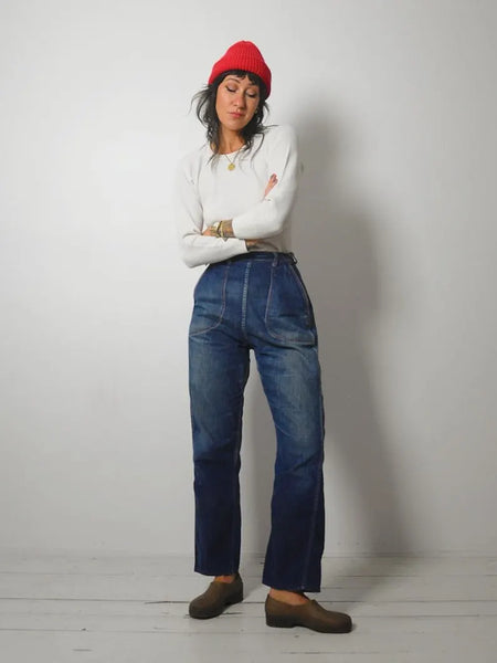 1950's Jeanie's Side Zip Jeans 25"