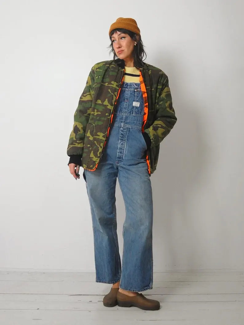 1980's Reversible Quilted Camo Jacket