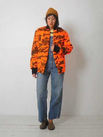 1980's Reversible Quilted Camo Jacket