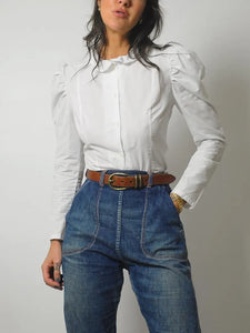 1980's Levi's Puff Shoulder Blouse