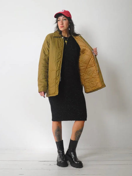 1970's Big Smith Ochre Quilted Jacket