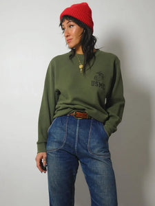 Olive USMC Crewneck