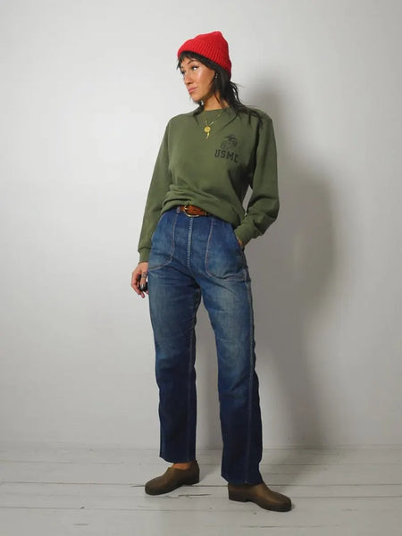 Olive USMC Crewneck
