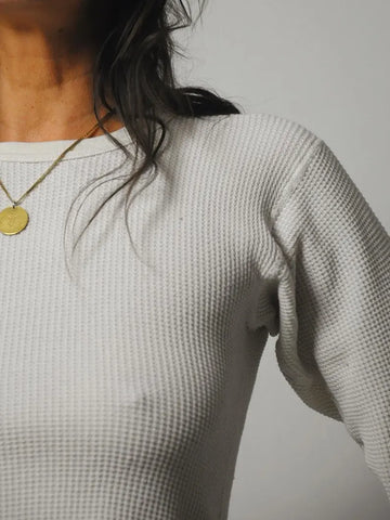 1980's Ivory Waffle Thermal