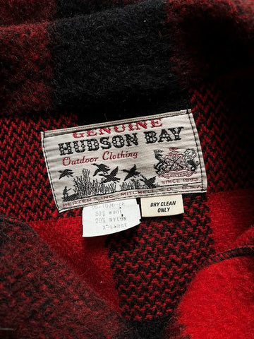 1960's Hudson Bay Plaid Wool Shacket