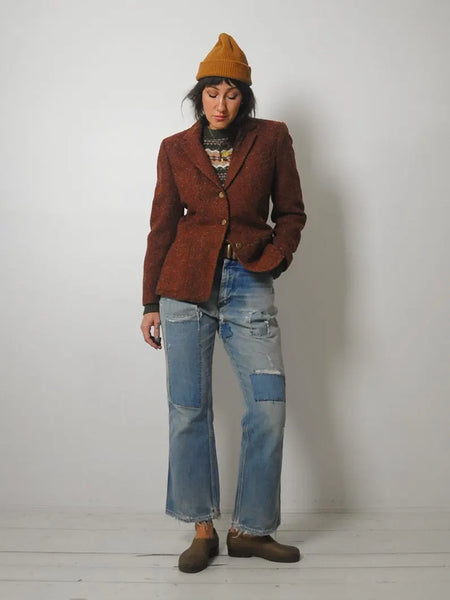 1970's Copper Wool Tweed Blazer