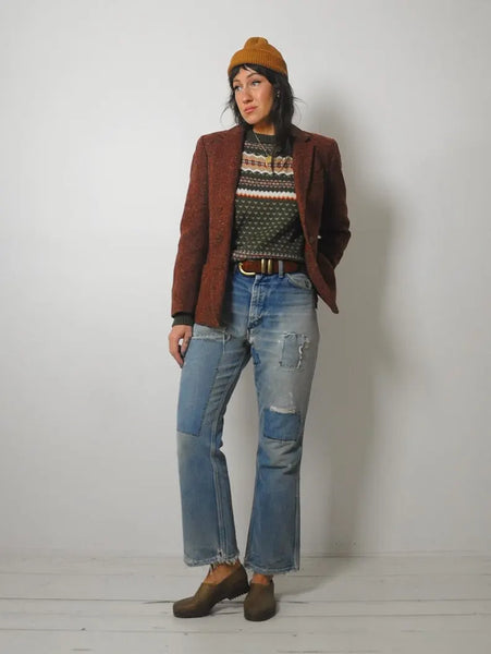 1970's Copper Wool Tweed Blazer