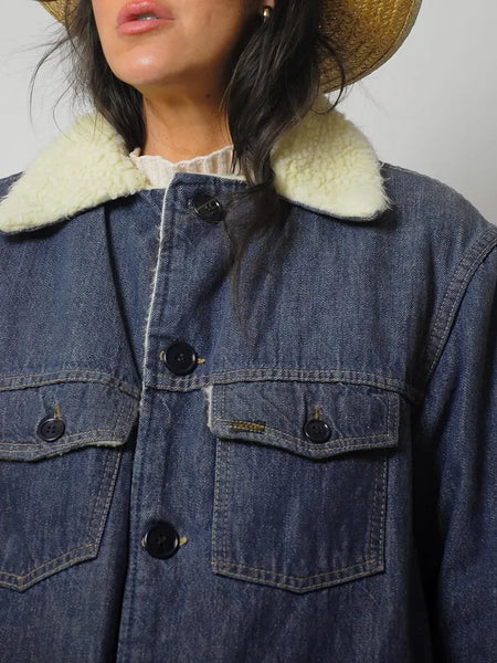 1970's Sherpa Lined Barn Coat
