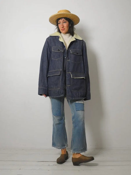 1970's Sherpa Lined Barn Coat