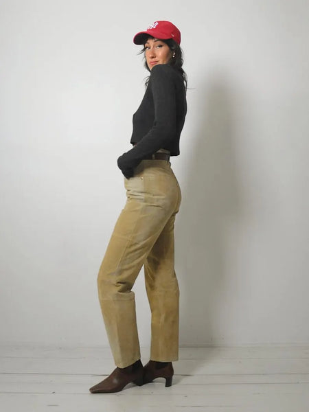 1990's Ralph Lauren Suede Pants