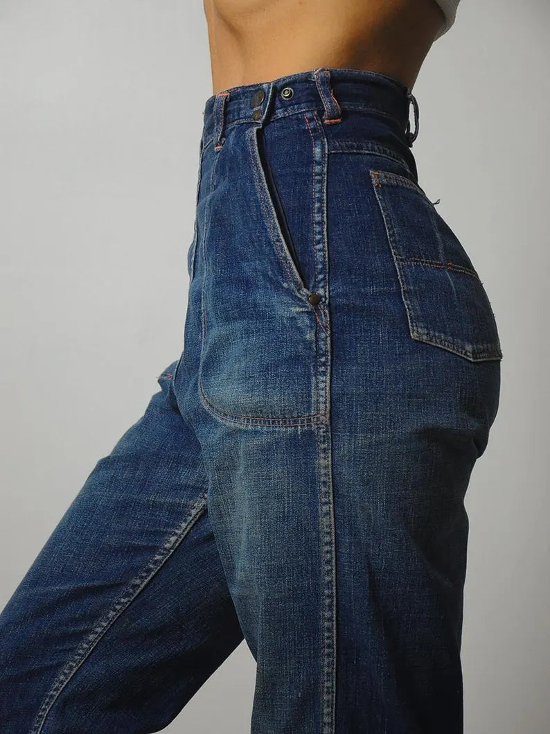 1950's Jeanie's Side Zip Jeans 25"