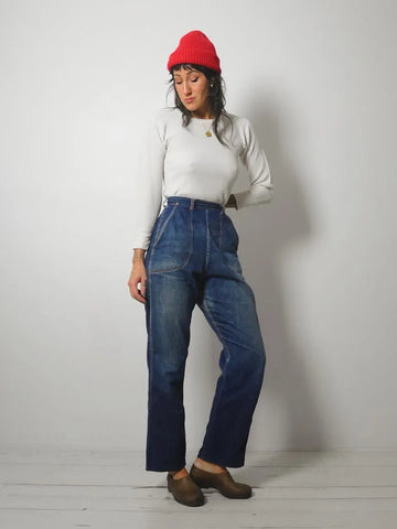 1950's Jeanie's Side Zip Jeans 25"