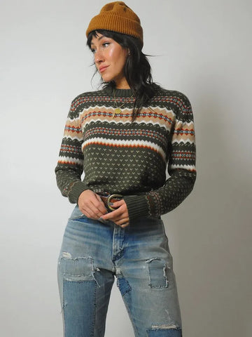 1970's Diamond Fairisle Sweater