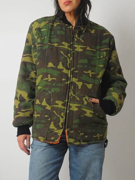 1980's Reversible Quilted Camo Jacket