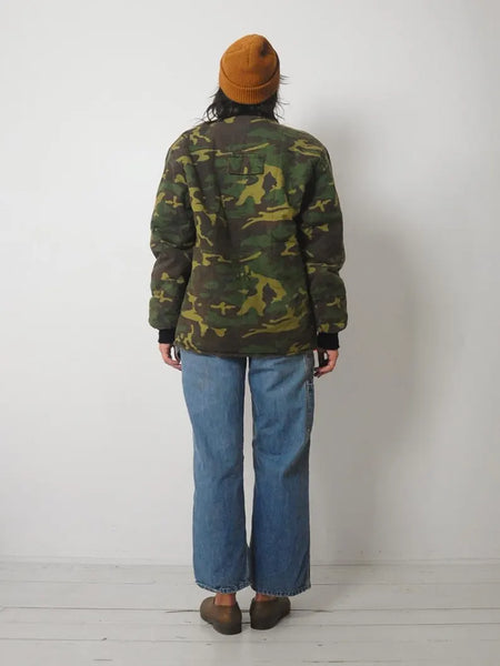 1980's Reversible Quilted Camo Jacket