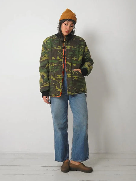 1980's Reversible Quilted Camo Jacket
