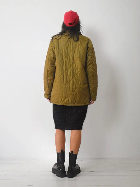 1970's Big Smith Ochre Quilted Jacket