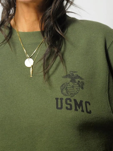 Olive USMC Crewneck