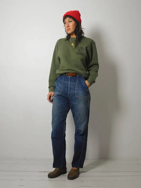 Olive USMC Crewneck