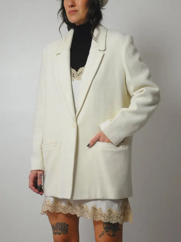 1980's Wool Oversized Blazer