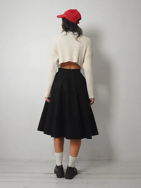 1950's Wool Felt Circle Skirt