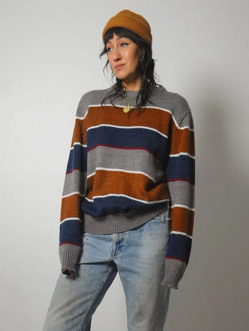 1980's Striped Rugby Sweater