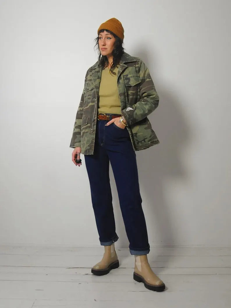 1980's Quilted Camo Jacket