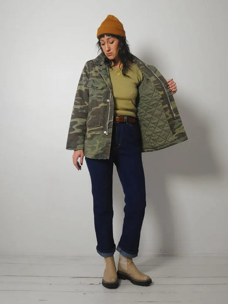 1980's Quilted Camo Jacket