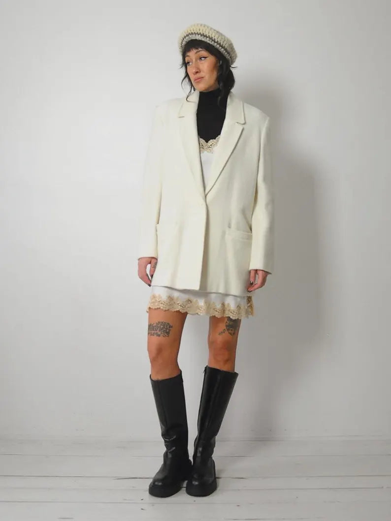 1980's Wool Oversized Blazer