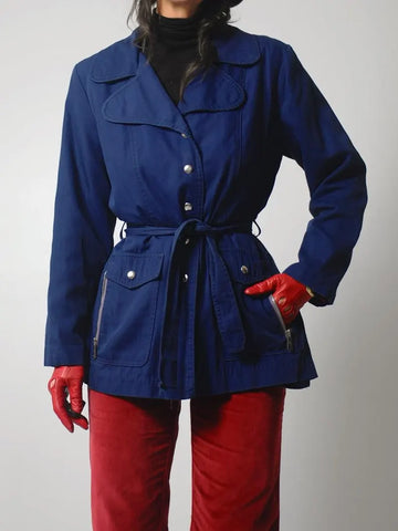 1960's Navy Trench Jacket