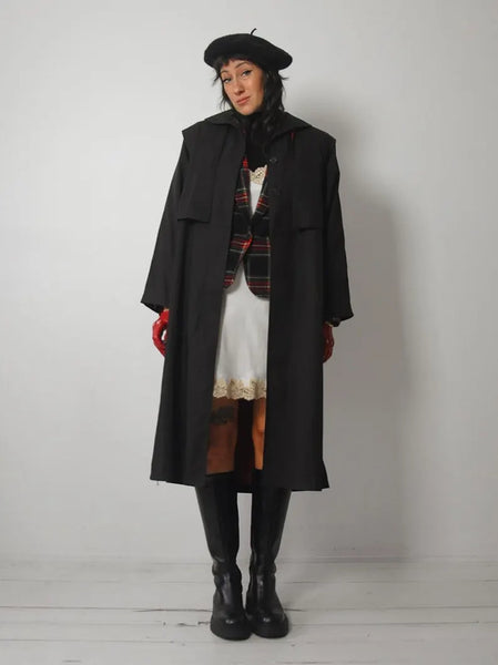 1970's Oscar De La Renta Wool Trench Coat