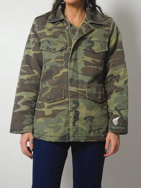1980's Quilted Camo Jacket