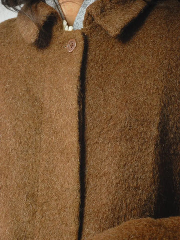 1980's Wool & Mohair Minimal Coat