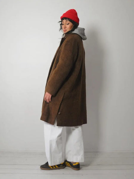 1980's Wool & Mohair Minimal Coat