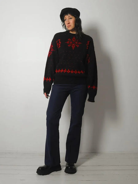 Wool Pendleton Snowflake Sweater
